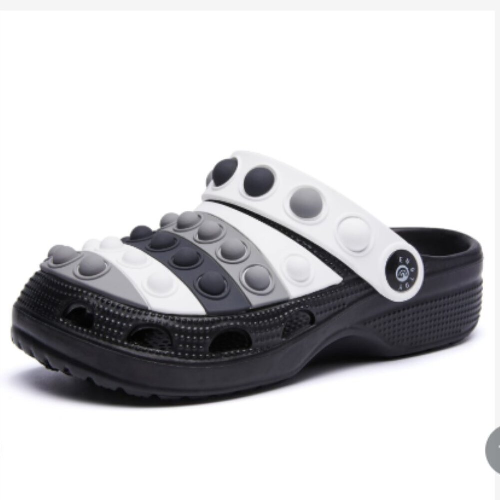 Engtoy Kids Clogs Boys Girls Garden Shoes Slip on Kids Slides Sandals Funny
